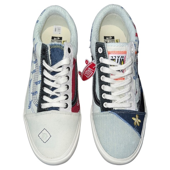 Vans Vault Old Skool VR3 PW LX Patchwork Floral Denim Supreme - Picture 8 of 12